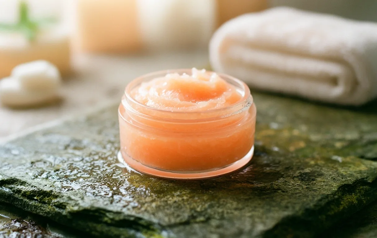 Restorative facial balm texture